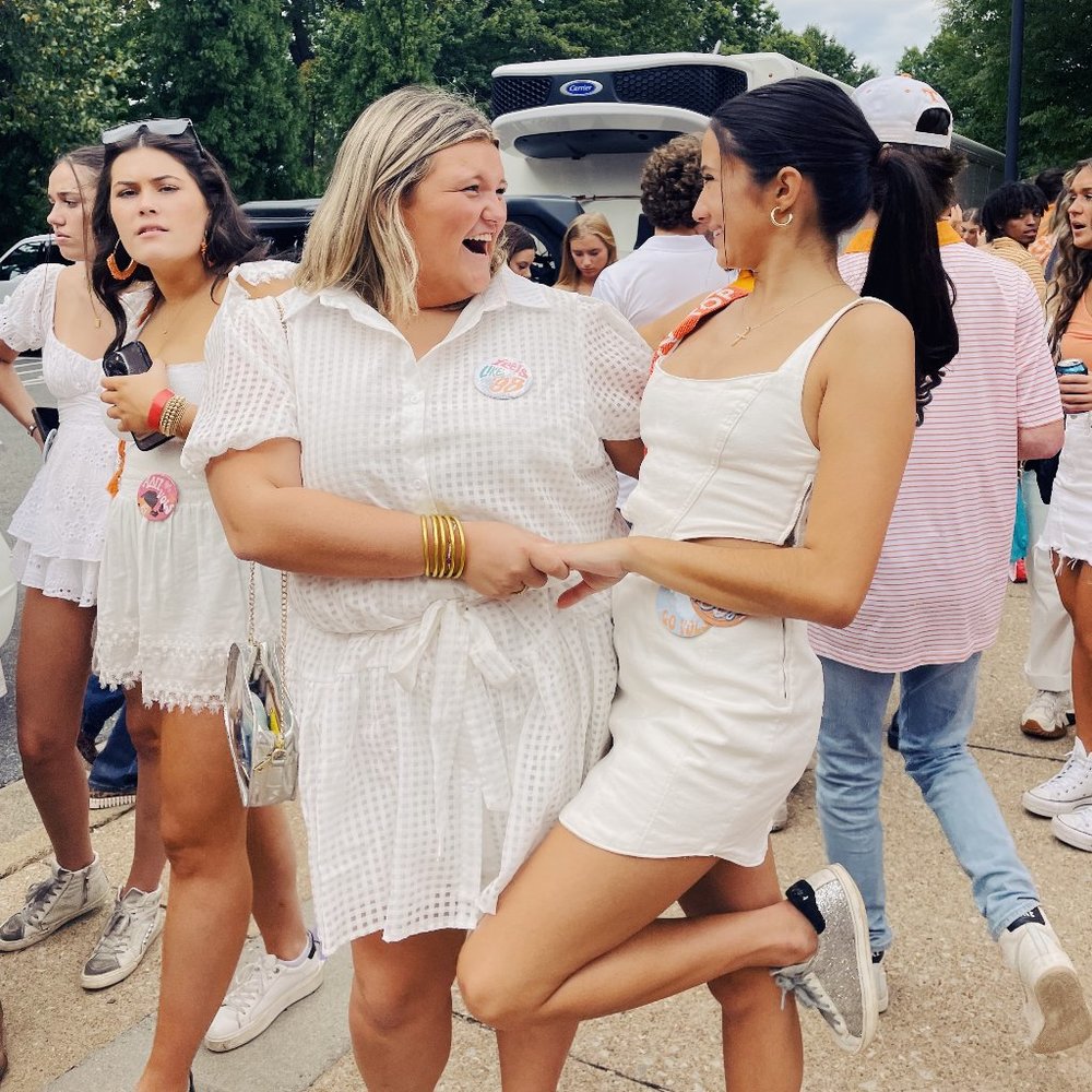 White Gingham Puff Sleeve Dress